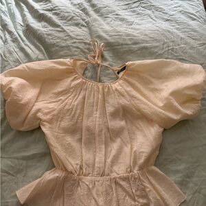Cream Puff Sleeve Top